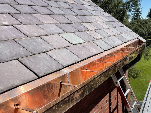 copper gutter